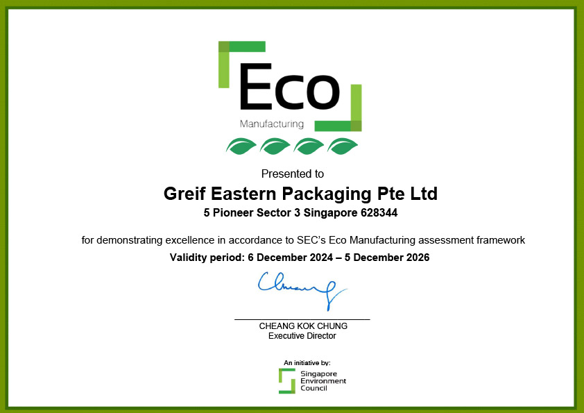 Eco Manufacturing 4 leaf award